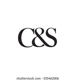 C&S Initial logo. Ampersand monogram logo