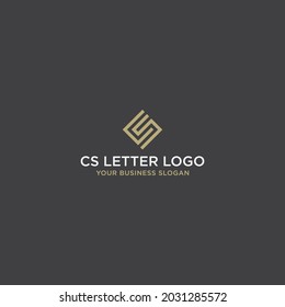 CS INITIAL LOGO DESIGN VECTOR