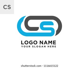 CS initial logo template vexctor