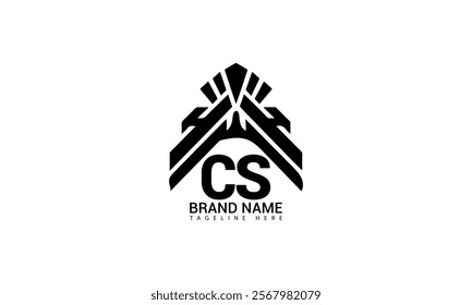CS letter logo Creative Design. CS monogram Logo Unique Concept Vector. CS creative modern flat abstract initials letter logo