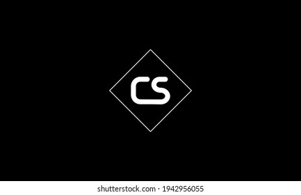 CS Letter Logo Design With Simple style