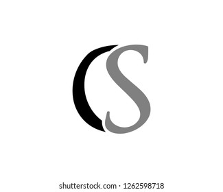 CS Letter Logo Design Template Element Vector