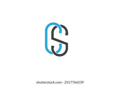 Logotipo de la letra CS, letra cs logotipo diseño Vector Plantilla, logotipo del monograma, letra inicial del logotipo CS