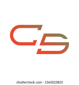 CS letter logo template vector icon design