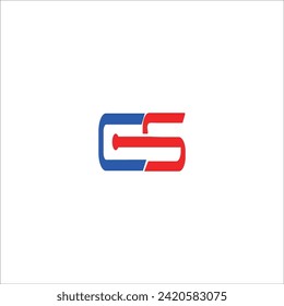 CS letter logo vector design.