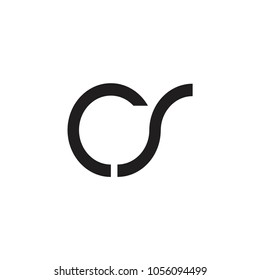 cs letter vector logo