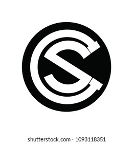 cs letter vector logo
