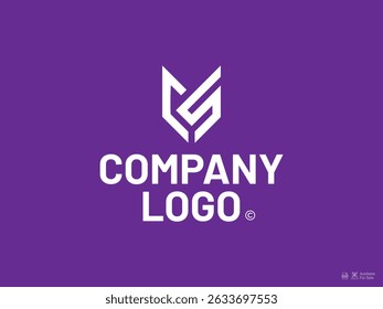 CS Lettermark Logo on a Purple Background