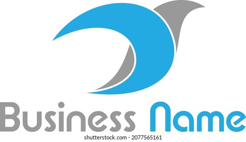 cs letters minimal BIRD logo vector for Business or website
