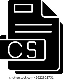 Diseño De Icono De Vector De Línea Cs