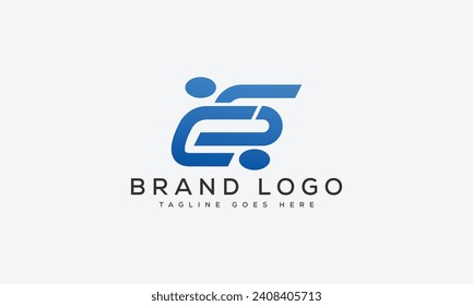 CS logo design template vector graphic branding element