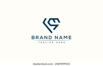 CS logo Design Template Vector Graphic Branding Element.