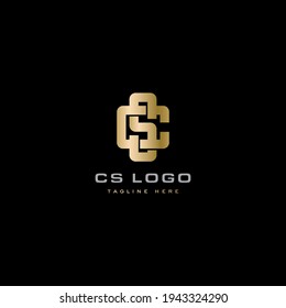 CS logo design. Vector illustration.