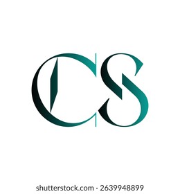 CS logo embodies a refined negative space concept, perfect for establishing a strong visual footprint. This high-quality vector graphic offers excellent flexibility for diverse printing needs. Artistic curves, clean negative space, and professional finish.