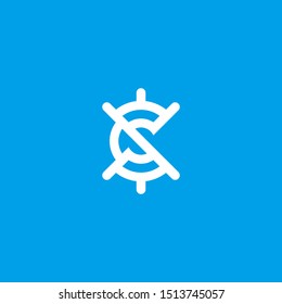 CS Logo monogram modern design template 