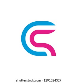 CS logo with simple element