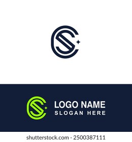 PLANTILLA de logotipo CS para negocios boutique.