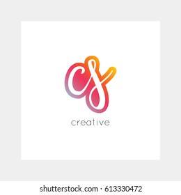 CS logo, vector. Useful as branding symbol, app icon, alphabet element, clip-art.