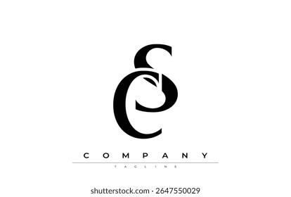 CS Modern Initials Logo Design. Branding logo with stylized initials showcasing bold design and modern aesthetic. Ideal for professional business branding or creative projects focusing on minimalistic