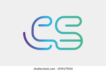 CS Monogram tech with a monoline style. Looks playful but still simple and futuristic. A perfect logo for your tech company or any futuristic design project.