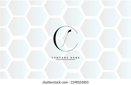CS, SC Abstrakte Buchstaben Logo-Monogramm