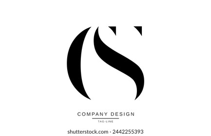 CS, SC Abstract Letters Logo Monogram Vector Initials