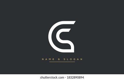 CS ,SC ,C ,S Abstract Letters Logo Monogram