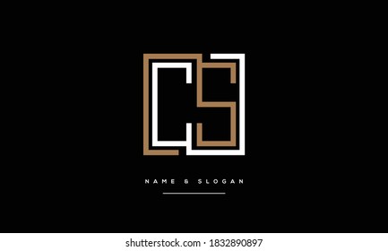 CS ,SC ,C ,S Abstract Letters Logo Monogram