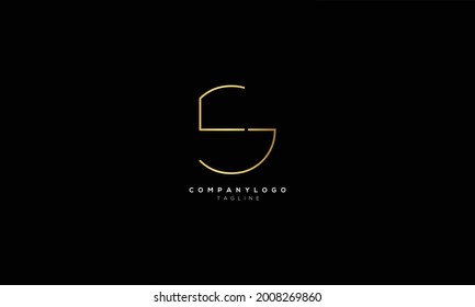 CS SC C Y S Resumen diseño del logotipo de la letra inicial del monograma