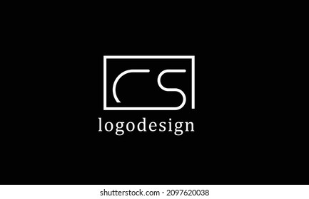 CS SC C S abstract vector logo monogram template