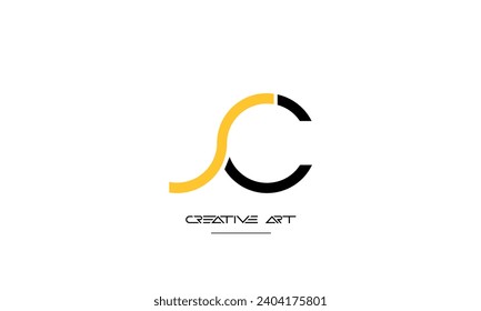 CS, SC, C, S abstract letters logo monogram