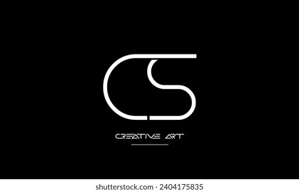 CS, SC, C, S abstract letters logo monogram