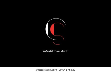 CS, SC, C, S abstract letters logo monogram