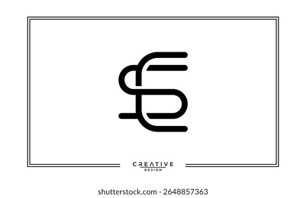 CS, SC, C, S, Letras abstratas Monograma de logotipo