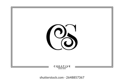 CS, SC, C, S, Letras abstratas Monograma de logotipo