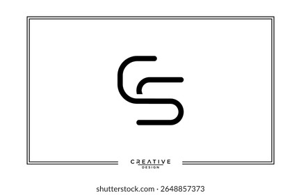 CS, SC, C, S, Letras abstratas Monograma de logotipo