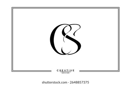 CS, SC, C, S, Letras abstratas Monograma de logotipo