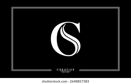 CS, SC, C, S, Letras abstratas Monograma de logotipo