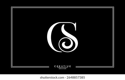 CS, SC, C, S, Letras abstratas Monograma de logotipo