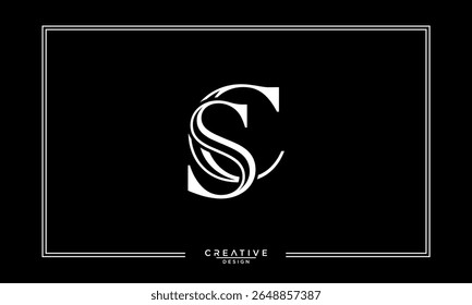 CS, SC, C, S, Letras abstratas Monograma de logotipo