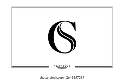 CS, SC, C, S, Letras abstratas Monograma de logotipo