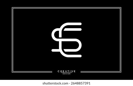 CS, SC, C, S, Letras abstratas Monograma de logotipo