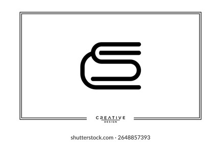 CS, SC, C, S, Letras abstratas Monograma de logotipo