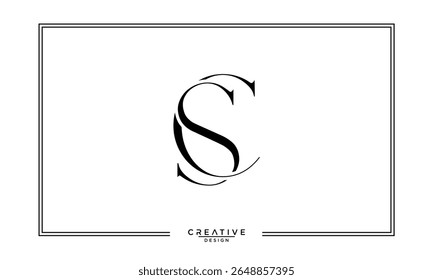 CS, SC, C, S, Letras abstratas Monograma de logotipo