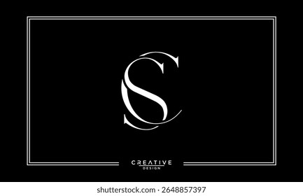 CS, SC, C, S, Letras abstratas Monograma de logotipo