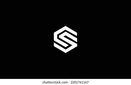 CS SC C S logo design concept with background. Initial based creative minimal monogram icon letter. Modern luxury alphabet vector design