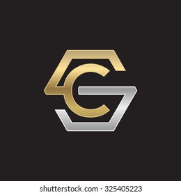 CS SC initial logo, hexagon S shape logo