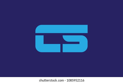 CS SC Letter Initial Logo Design Template