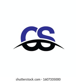  CS SC Letter logo design creative vector icon template.