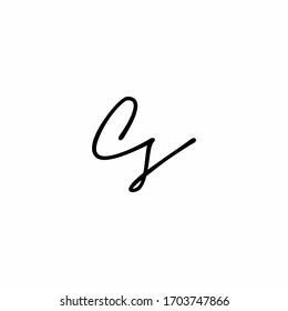 Cs Titlecase handwriting symbol letter initial alphabet
